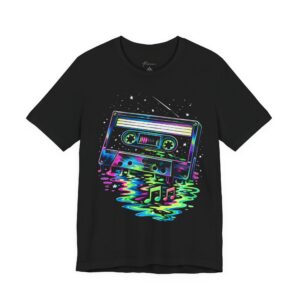 10018227182749418809_2048-1.jpeg Cassette Tape Retro Tee — Neon Vaporwave Music Graphic T-Shirt