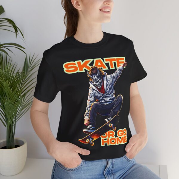Skate or Go Home T‑Shirt — Graphic Skateboarder Tee