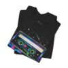 Cassette Tape Retro Tee — Neon Vaporwave Music Graphic T-Shirt