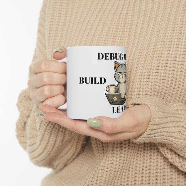 Build Break Learn Mug — Coder Tech Ceramic Coffee Cup (11oz/15oz)
