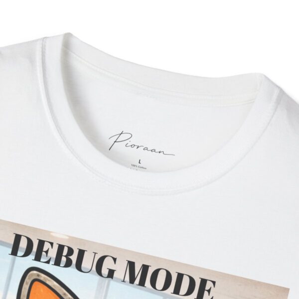 Debug Mode T-Shirt (Unisex) — Programmer Flowchart Tee (Build Break Learn)