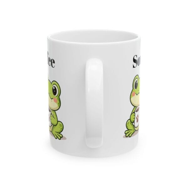 2875104219406957581_2048.jpeg Cute Frog Holding Coffee Mug Ceramic Mug | Some Days just Need Coffee Frog Design