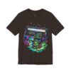Cassette Tape Retro Tee — Neon Vaporwave Music Graphic T-Shirt