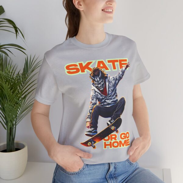 Skate or Go Home T‑Shirt — Graphic Skateboarder Tee