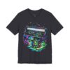 Cassette Tape Retro Tee — Neon Vaporwave Music Graphic T-Shirt