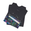 Cassette Tape Retro Tee — Neon Vaporwave Music Graphic T-Shirt