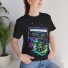 Cassette Tape Retro Tee — Neon Vaporwave Music Graphic T-Shirt