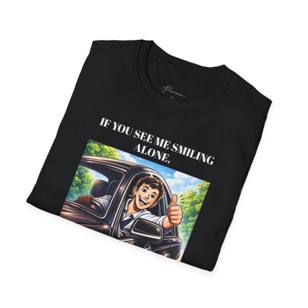 9237189599604533016_2048.jpeg Vintage Driver Graphic Tee (Unisex) — "If You See Me Smiling Alone I Just Hit The Perfect Downshift"