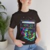 Cassette Tape Retro Tee — Neon Vaporwave Music Graphic T-Shirt