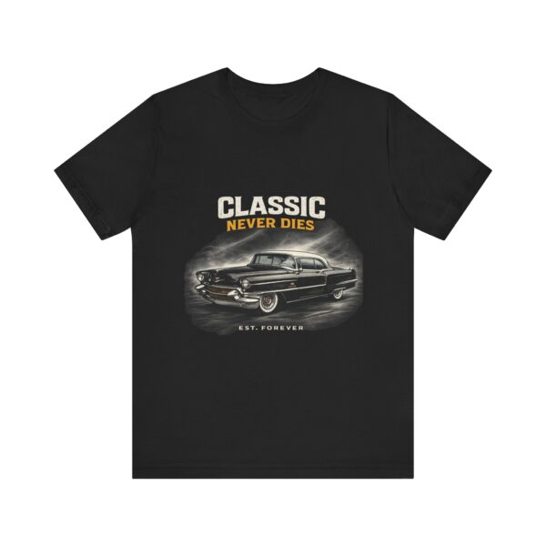 Classic Never Dies Tee — Vintage Car Retro Graphic T-Shirt
