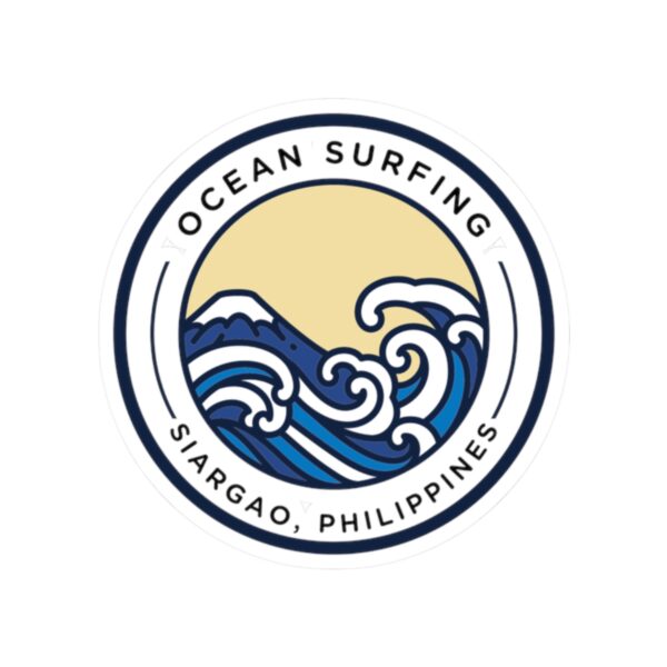 10588154593143741385_1200.jpeg Ocean Surfing Siargao Sticker — Wave Badge Kiss-Cut Sticker