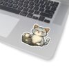11663804046939624509_1200.jpeg Grumpy Cat with Coffee Laptop Sticker — Cute Work-from-Home Laptop Kiss-Cut Sticker