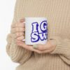 11678264867758069102_2048.jpeg Mug — "I Got Swag" Blue Retro Typography Ceramic Coffee Mug