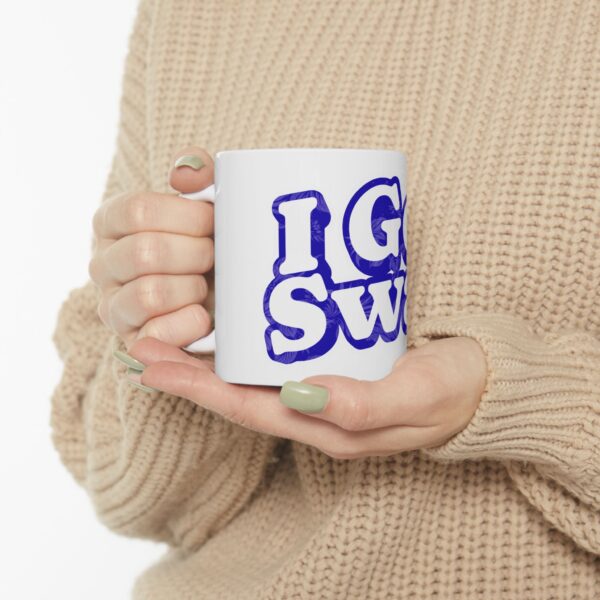 11678264867758069102_2048.jpeg Mug — "I Got Swag" Blue Retro Typography Ceramic Coffee Mug