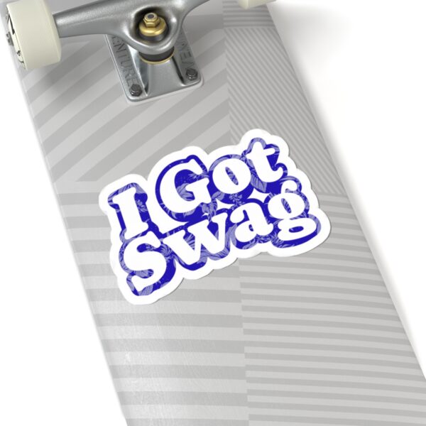 I Got Swag Sticker — Retro Script Kiss-Cut Laptop Decal