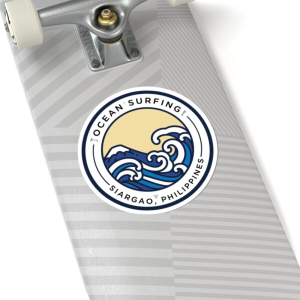 14065639352324364911_1200.jpeg Ocean Surfing Siargao Sticker — Wave Badge Kiss-Cut Sticker