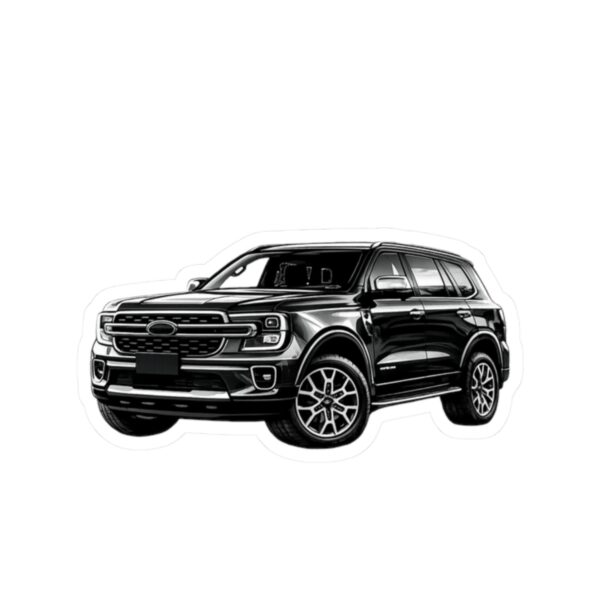 Ford SUV Sticker — Realistic Black SUV Kiss-Cut Decal