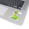 15435124983061038508_1200.jpeg Cute Green Dinosaur Kiss-Cut Sticker — Happy Brontosaurus Laptop Decal for Kids