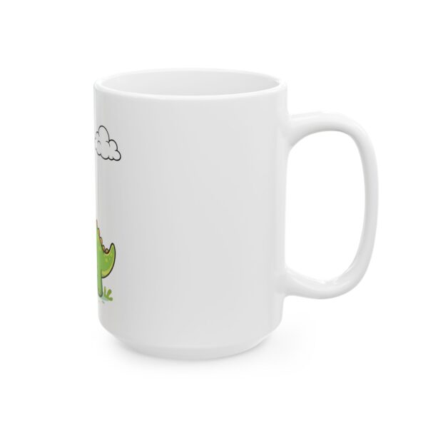 16331312856954195728_2048.jpeg Cute Green Dinosaur Coffee Mug — Kids Dino Ceramic Cup (11oz, 15oz)