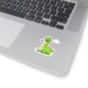 16872716294389992769_1200.jpeg Cute Green Dinosaur Kiss-Cut Sticker — Happy Brontosaurus Laptop Decal for Kids