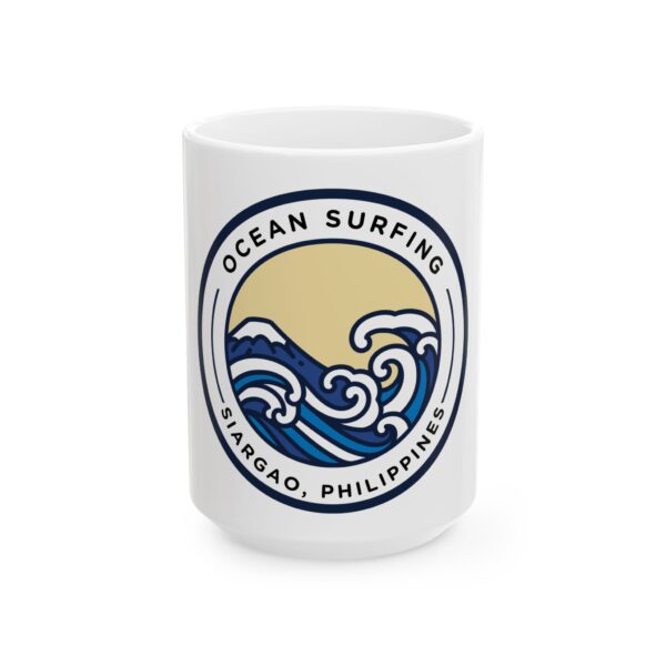 Ocean Surfing Siargao Ceramic Mug — Waves & Sunset 11oz/15oz