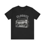 Vintage Boombox Tee — Retro 80s Radio Graphic T-Shirt