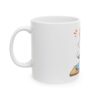 Cute Cat Preparing Fish Ceramic Mug — Coffee Cup (11oz, 15oz)