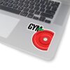 Gym Day Sticker — Red Weight Plate Fitness Kiss-Cut Decal
