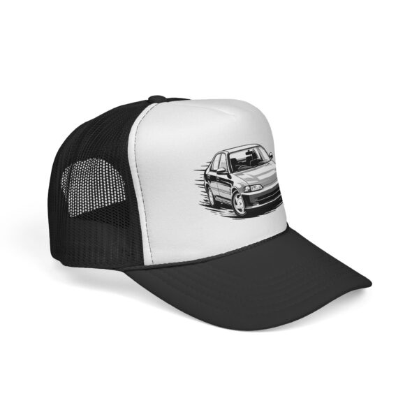 2076212029043713214_2048.jpeg Trucker Cap with Sketch Race Car Design – Vintage Driving Baseball Hat