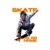 2133021743415747655_1200.jpeg Skate or Go Home Sticker — Skateboarder Masked Rider Kiss-Cut Decal