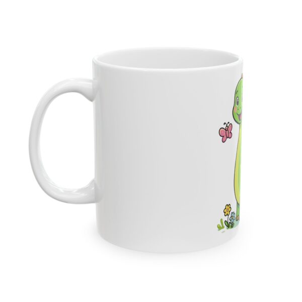 3051924702095338428_2048.jpeg Cute Green Dinosaur Coffee Mug — Kids Dino Ceramic Cup (11oz, 15oz)
