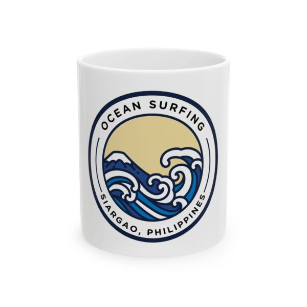 Ocean Surfing Siargao Ceramic Mug — Waves & Sunset 11oz/15oz