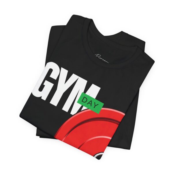 4981343069646333933_2048.jpeg Gym Day Barbell T‑Shirt - Weightlifting Fitness Tee