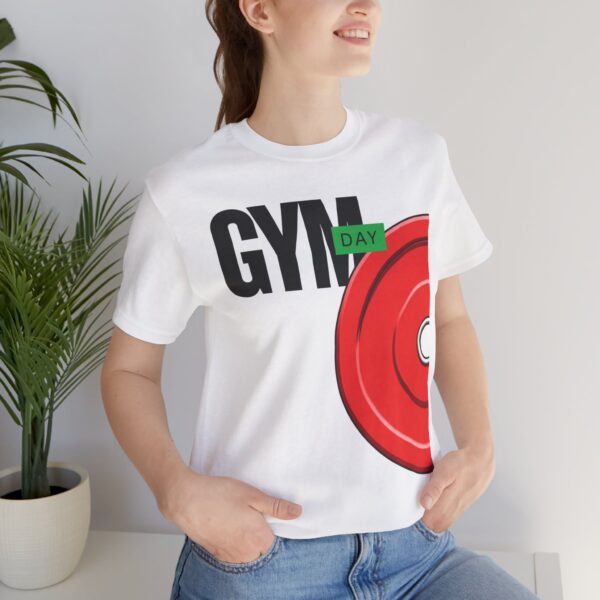 5248485467839527031_2048.jpeg Gym Day Barbell T‑Shirt - Weightlifting Fitness Tee