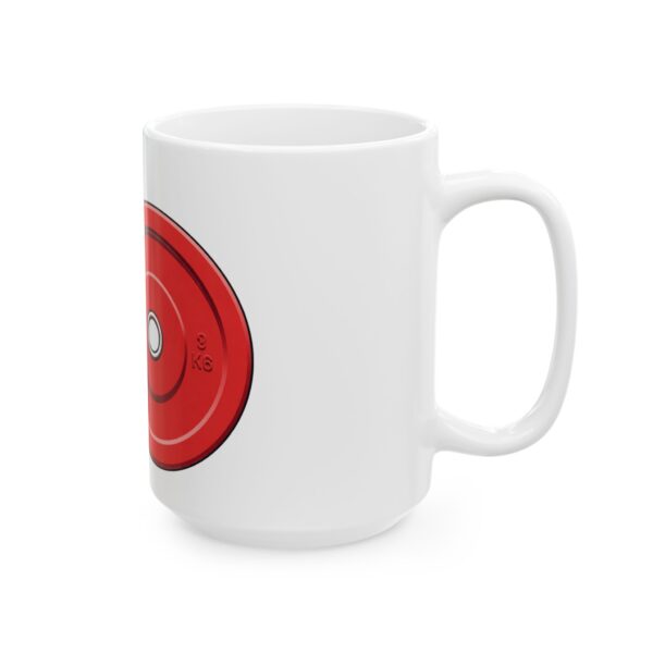 Gym Day Barbell Mug – Fitness Coffee Cup for Weightlifters (11oz, 15oz)