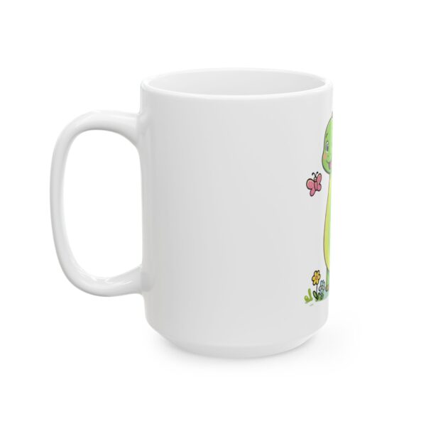 6340453275686236079_2048.jpeg Cute Green Dinosaur Coffee Mug — Kids Dino Ceramic Cup (11oz, 15oz)