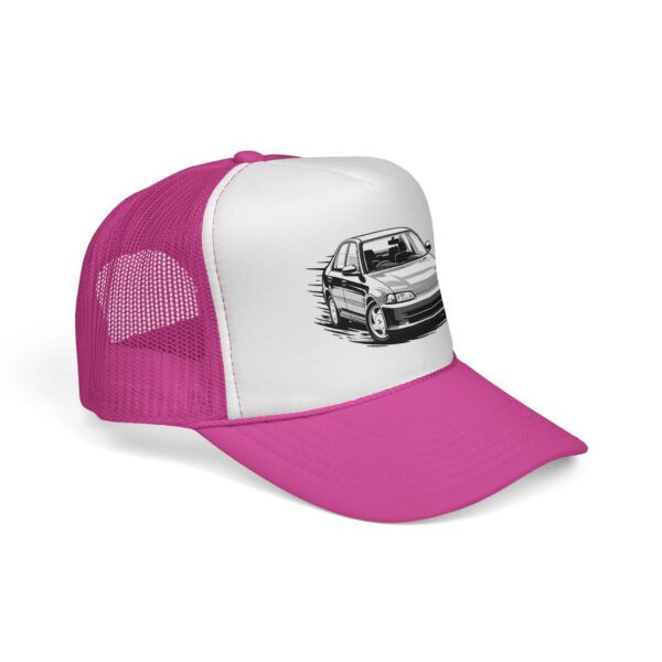 654589276815627118_2048.jpeg Trucker Cap with Sketch Race Car Design – Vintage Driving Baseball Hat