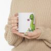 6836930624265183790_2048.jpeg Cute Green Dinosaur Coffee Mug — Kids Dino Ceramic Cup (11oz, 15oz)