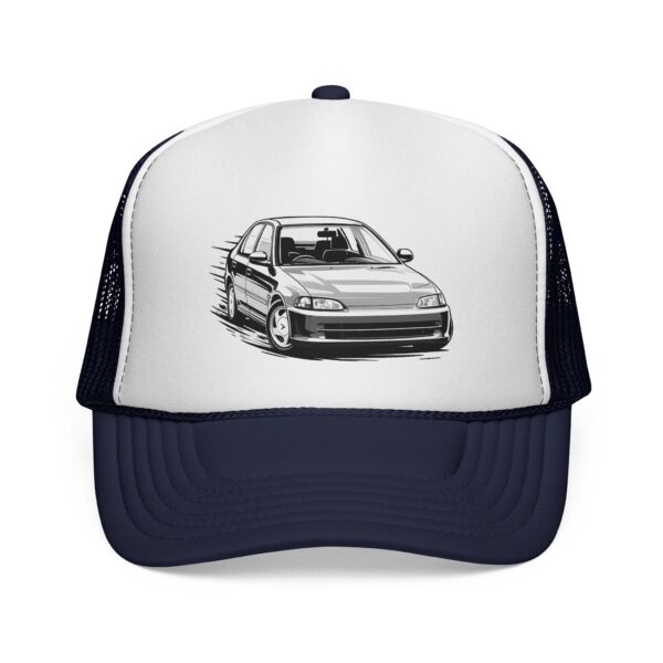 7509700451050908241_2048.jpeg Trucker Cap with Sketch Race Car Design – Vintage Driving Baseball Hat