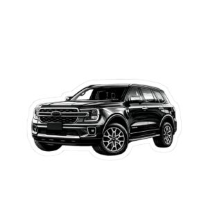 7660791315207387421_1200.jpeg Ford SUV Sticker — Realistic Black SUV Kiss-Cut Decal