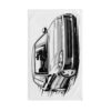 Car Enthusiast Hand Towel — Retro Sport Sedan Illustration (Set of 3)
