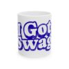 9002460370876611010_2048.jpeg Mug — "I Got Swag" Blue Retro Typography Ceramic Coffee Mug