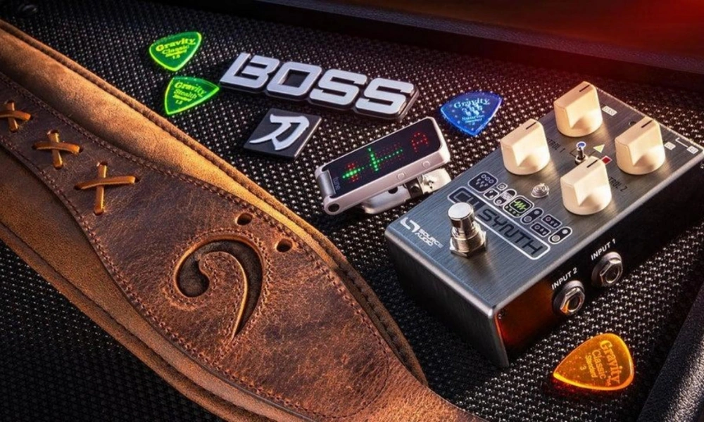 best gift for bass guitarist featuring bass guitar accessories shirt mug and gear arranged for musicians